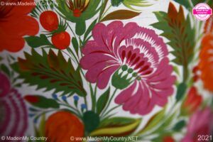 Petrykivka Ukrainian folk art presented by MadeinMycountry MadeinMycountry is a global platform that celebrates and supports local history, culture, art, and nature conservation efforts. For two decades, we have been sponsoring local museums, cultural organizations, travel destinations, historical sites and various cultural events around the world.